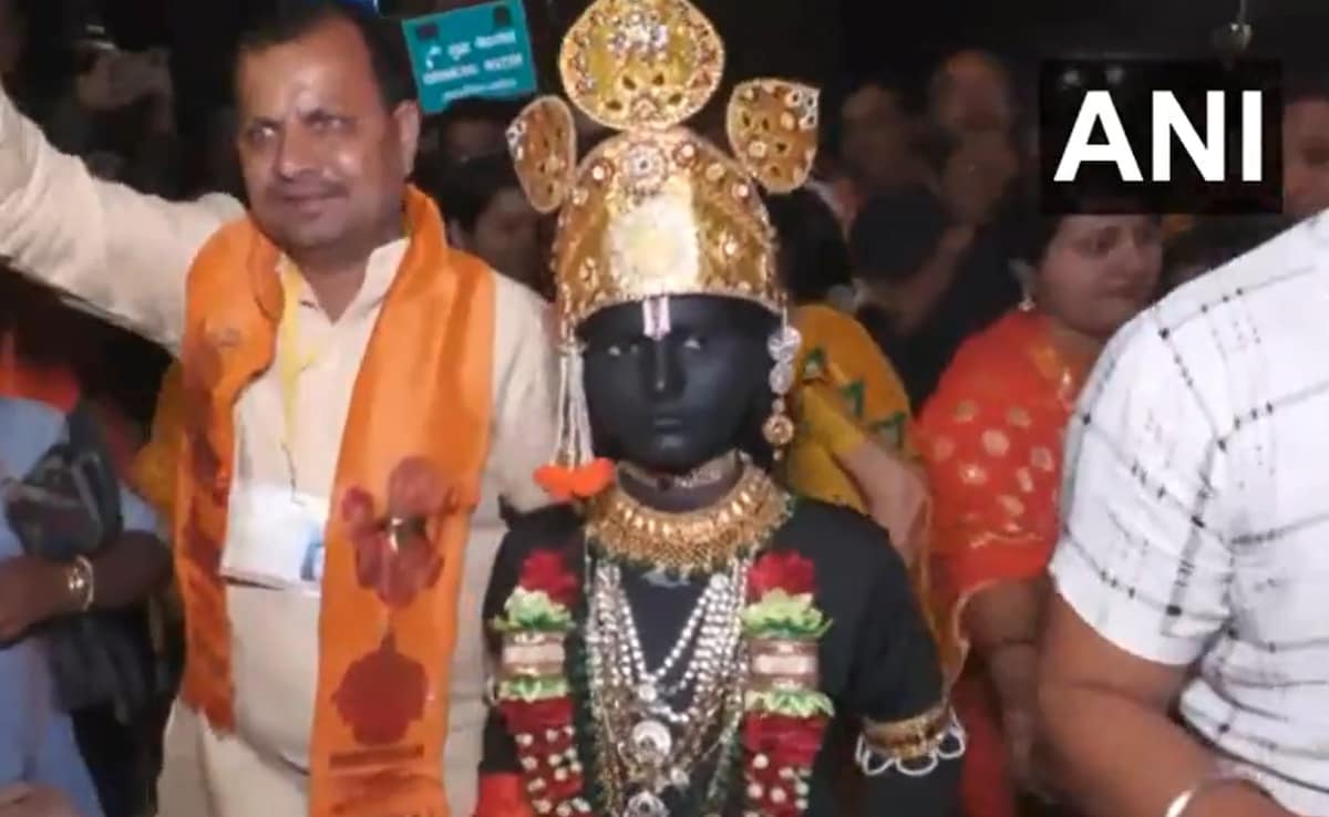 Boy Dressed As Ram Lalla For Ram Navami Celebrations In Ayodhya